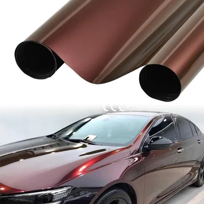Produktbild von Autofolie Schwarz Rot Verlauf Glanz mit Chameleon Effekt und Luftkanälen 50 x 152 cm
