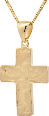 Produktbild von Gold Anhänger Kreuz  mit Goldkette massiv 333 - 8 Karat Gold 60 cm
