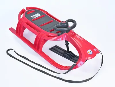 Produktbild von KHW Snow Tiger de luxe, Schlitten, Pink, Kunststoff, Polyethylen, Edelstahl, Einfarbig, Unisex, 1 Sitz(e)