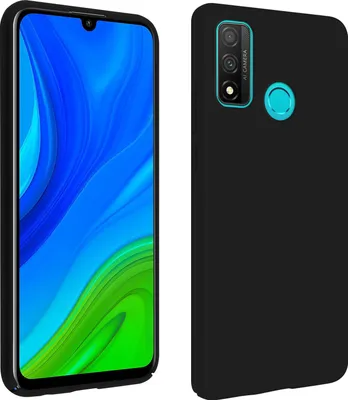 Produktbild von Avizar, Halbsteife Silikon Handyhülle Huawei P smart 2020, Soft Touch, Schwarz