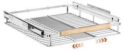 Produktbild von Verstellbarer Schrank-Organizer mit erweiterbaren Schubladen für Küchenschränke, 30,7 cm bis 46,7 cm