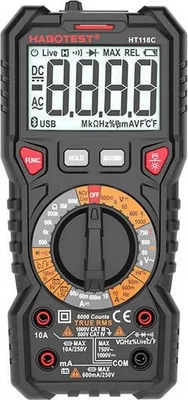 Obrázok produktu pre Habotest HT118C digitálny multimeter s baterkou, True RMS, NCV, testovanie