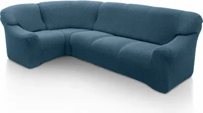 Produktbild von SOFASKINS super elastischer ecksofa überzug, waschbar, hochwertig, mit exklusivem Design, atmungsaktiv, sofa überzug,  Maße (340-540 CM), Farbe Himmel
