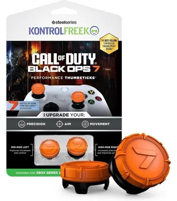 Image de Thumbsticks Performance Call of Duty Black Ops 7, SteelSeries KontrolFreek, Pour Manettes Xbox Series et Xbox One, Orange, Pack de 2