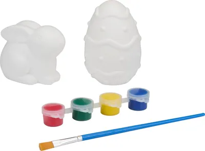 Produktbild von Bambelaa! Osterdeko Ostern Deko zum Basteln für Kinder Gipsfiguren Ostereier zum Bemalen Färben Set Osterhasen Figuren Osterfiguren Eier Bastelset Geschenke Osterbasteln Osterdekoration DIY (Hase & Ei 2er Set)
