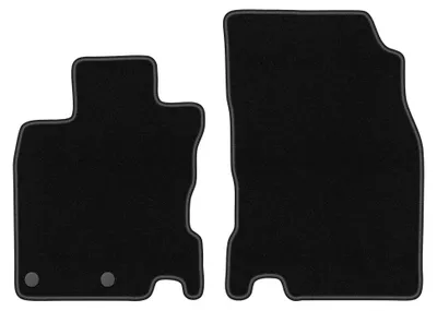 Image de Tapis avant en moquette pour Nissan Qashqai II J11 2013- (crossover) – 2 pièces, noirs, sur mesure – Wielganizator BASIC