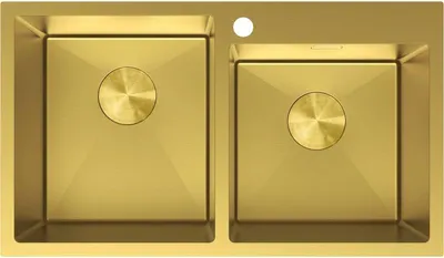 Produktbild von Mexen Xorin Edelstahlspüle 2-Kammer 780 x 450 mm, gold - 6441782000-55