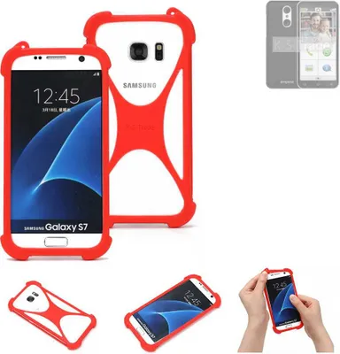 Produktbild von K-S-Trade Handy-Hülle kompatibel mit Emporia Smart.4 Schutz-Hülle Bumper Silikon Schutz Hülle Cover Case Silikoncase Silikonbumper TPU Softcase