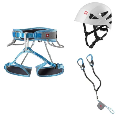 Produktbild von Via Ferrata Twist Tech Eco Captur Lite Swivel Shard Set - Klettersteigset - Ocun, Farbe:Grey / Blue, Größe:XS-M