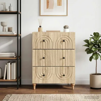 Obrázek produktu pro vidaXL Komoda Sonoma dub 66 x 34,5 x 90 cm dřevotřísková deska