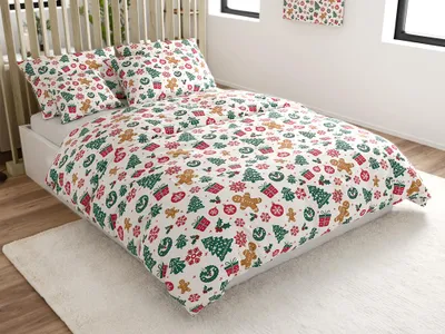 Produktbild von Baumwollbettwäsche MERRY MOOD weiß Größen: 70 x 90 cm | 140 x 200 cm
