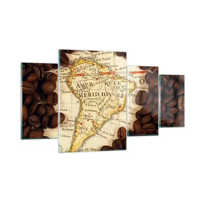 Produktbild von Bilder auf glas - Südamerika Samen Kaffee - 160x90cm - Glasbilder - Wandbilder - Kunstdruck - zum Aufhängen bereit - Wanddekoration aus Glas - Glas Bilder - Wandbild auf Glas - GDL160x90-2198