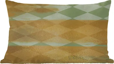 Produktbild von MuchoWow® Zierkissen Sofakissen Wohnzimmer Dekokissen 60x40 cm Muster - Grün - Gold - Farbe - Kopfkissen - Polster mit Foto