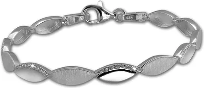 Produktbild von SilberDream Armband Damen Elegance 925 Echt Silber 19cm weiß Armschmuck D2SDA453W