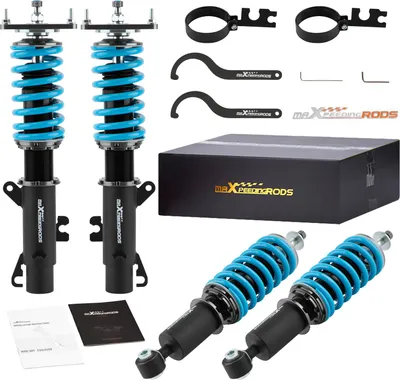 Image de Suspension filetée, réglable en hauteur 1"-3", 24 niveaux d'amortissement, acier de haute qualité, compatible avec MINI R50 R53, dureté des ressorts 6 kg/mm