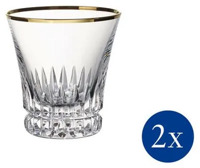 Zdjęcie produktu dla Villeroy&Boch - Zestaw 2 szklanek do wody 200 ml Grand Royal Gold