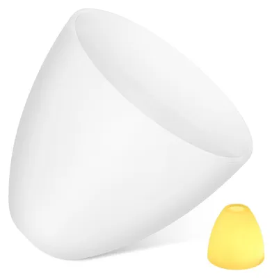 Glaslampenschirm E27, 14,5x13,5 cm, weiß, für Decken- und Pendelleuchten