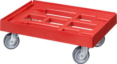Produktbild von Transportroller 600 x 400 mm - Typ B - 4 Lenkrollen verschiedenen Farben