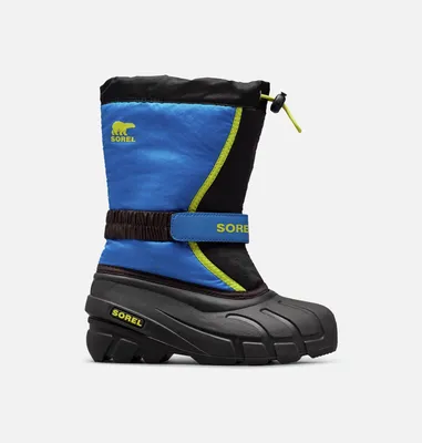 Imagen del producto de Sorel Flurry, modelo para jóvenes, color negro/azul intenso, talla 35 (Europa)
