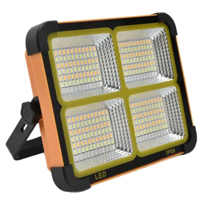 Immagine prodotto di Luce da lavoro solare, lampada da lavoro portatile a LED, luce da lavoro solare a 4 modalità, lampada da lavoro a LED per esterni, luci LED ricaricabili solari, strumenti di illuminazione
