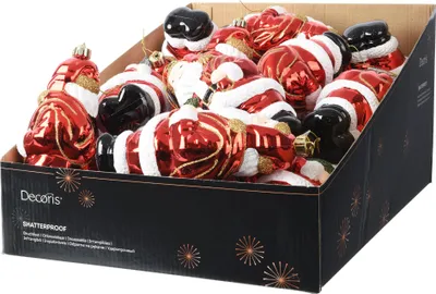 Produktbild von Christbaumschmuck Weihnachtsmann 17cm Kunststoff Figur Rot
