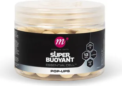 Produktbild von Mainline Essential Cell Super Buoyant Pop-Ups 13mm Weiße Kugeln