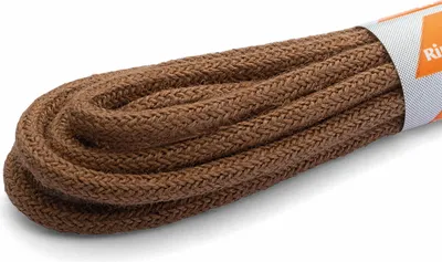 Produktbild von RINGELSPITZ - Rund Dünn – Feine Schnürsenkel für Elegante Schuhe - 90 cm, dunkelbeige