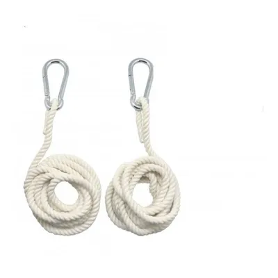 Produktbild von Aufhängeset für Hängematte, 2 Karabiner und 2 Baumwollseile 3 m