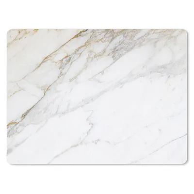 Produktbild von MuchoWow® Mauspad Mousepad Marmor - Stein - Weiß - Gold - Marmoroptik - Stein - Luxus 23x19 cm - Mousepads - Maus Mat - Pad - Mausunterlage - Schreibtischunterlage - Mauspad