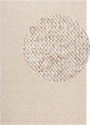 Image de Tapis Elle Decoration Rocco aspect laine Rocco crème