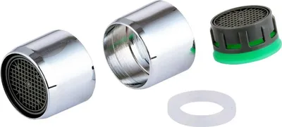 Produktbild von KIRCHHOFF ECO-SAVE Mischdüse, Chrom, M22IG, 7,5l/min, Kalkschutz (2x)