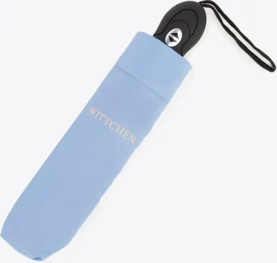 Produktbild von Wittchen Damen-Automatikschirm, klein, hellblau, Polyester