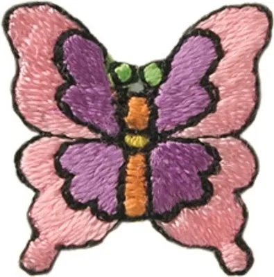 Produktbild von Mono Quick 02072 Schmetterling, rosa, Bügelbild, Patch, ca. 1,8 x 1,8 cm Sommer Frühling