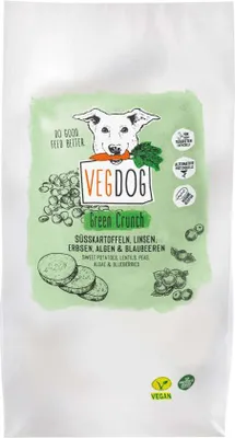 Produktbild von VEGDOG 380006, Adult, Erbse, Kartoffel, Süßkartoffeln, 2 kg, Gluten-frei