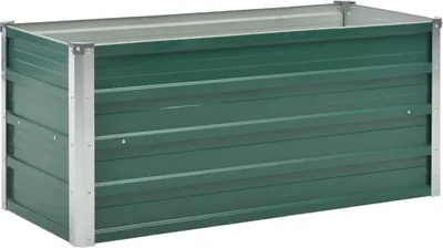 Obrázok produktu pre vidaXL Záhradný zvýšený záhon z pozinkovanej ocele 100x40x45 cm zelený