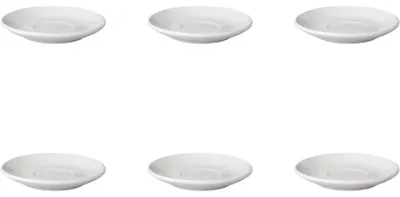 Image de 24 x soucoupe, assiette, porcelaine, blanc, rond