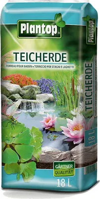 Produktbild von Plantop Teicherde 18L für Wasserpflanzen, 8 Wochen Nährstoffversorgung, algenhemmend