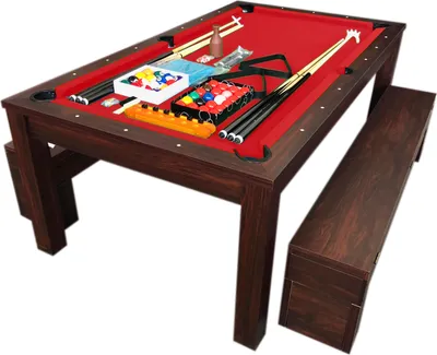 Produktbild von Billardtisch Billard 7 FT NEUE Billard-Spiel mit Tischplatte und Containerbänke