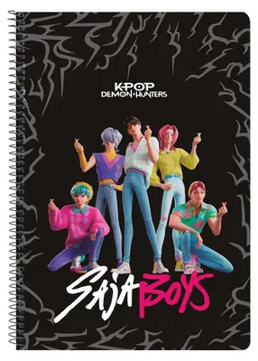 Produktbild von Safta K-pop Demon Hunters Saja Boys Notizbuch Mehrfarbig Kinder Mehrfarbig One Size