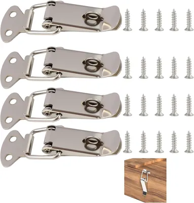 Produktbild von Spannverschluss aus Edelstahl, 56 mm, 4 Stück, für Kisten und Werkzeugboxen
