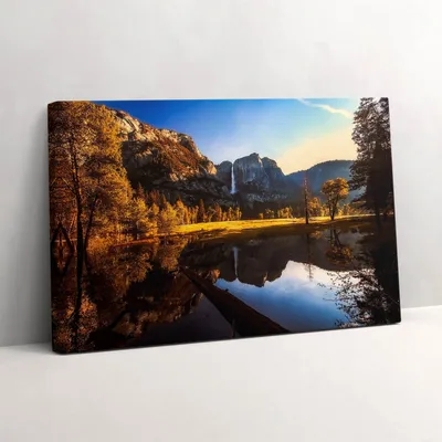 Produktbild von Wald im Yosemite Park – Leinwandbild Wandbild – 30x20 cm – Leinwandbilder – Wandbilder – Schlafzimmer – Flur