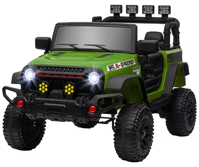 Productafbeelding van Elektrische kinderauto - Zitauto - Afstandsbediening - 2 motoren - 12V - 2,4 GHz - Groen