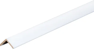 Produktbild von Kosche | Winkelprofil | MDF | 28 x 28 x 2600 mm | Weiß | Kantenschutz | Eckschutzprofil | Hochwertig | Robust