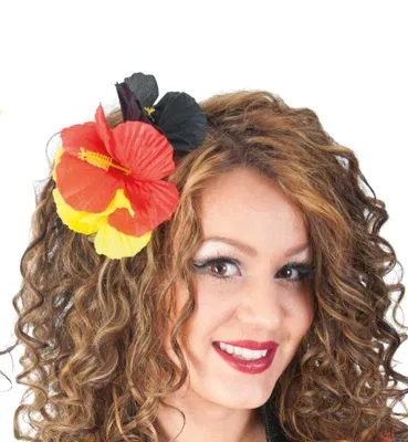 Produktbild von Haarschmuck "FAN" Deutschland Blüten EM WM