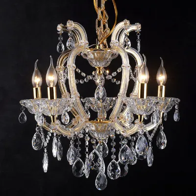Produktbild von Clayre & Eef Kronleuchter Ø 53x55 cm Goldfarbig Metall