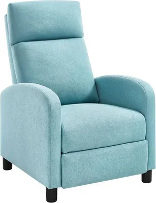 Produktbild von WOLTU Relaxsessel, Lesesessel, Loungesessel mit Liegefunktion, Leinen : Blau Farbe: Blau