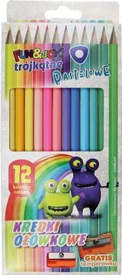 Produktbild von Dreieckige Bleistifte 12k pastell Fun&Joy