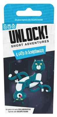 Immagine prodotto di Unlock! SA - Il Gatto di Schrödinger – Gioco da tavolo – Space Cowboys – 1-6 giocatori – 10+