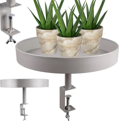Produktbild von Vilde Blumenständer Pflanzenständer Blumenregal Ständer für Blumentöpfe aus Metall grau 36 cm