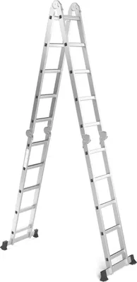Produktbild von RMBO Klappleiter 4x5, Klappbar Multifunktionsleiter, 5,82m lang, 13 verschiedene Stände , Mehrzweckleiter, Anlegeleiter, Max. Belasting 150 kg, EN 131.6